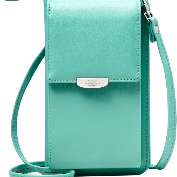 Small Leather Crossbody Phone Bag Wallet with Card Slots for Women - Picture 1 of 8